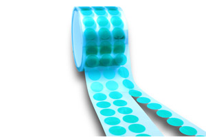 High temperature masking PET (polyester) peel-discs. Immagine