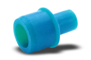 Hollow plugs with handle for thread protection. Silicone made. Immagine