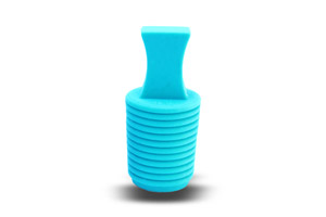 Conical and hollow plugs with handle for hole and thread protection. Silicone Made. Immagine