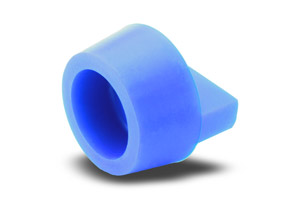 Conical and hollow plugs with handle for holes protection. Silicone made. Immagine